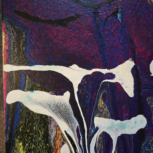 HANDCRAFTED Abstract 2pc Painting HANDMADE HANDPAINTED Wall Art Decor Artwork - Picture 12 of 17